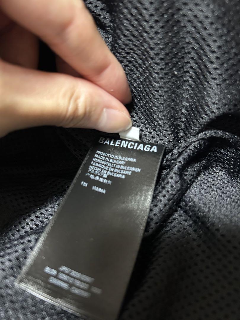 (最終値下げ) BALENCIAGAデニム切り替え　トラックナイロンジャケット