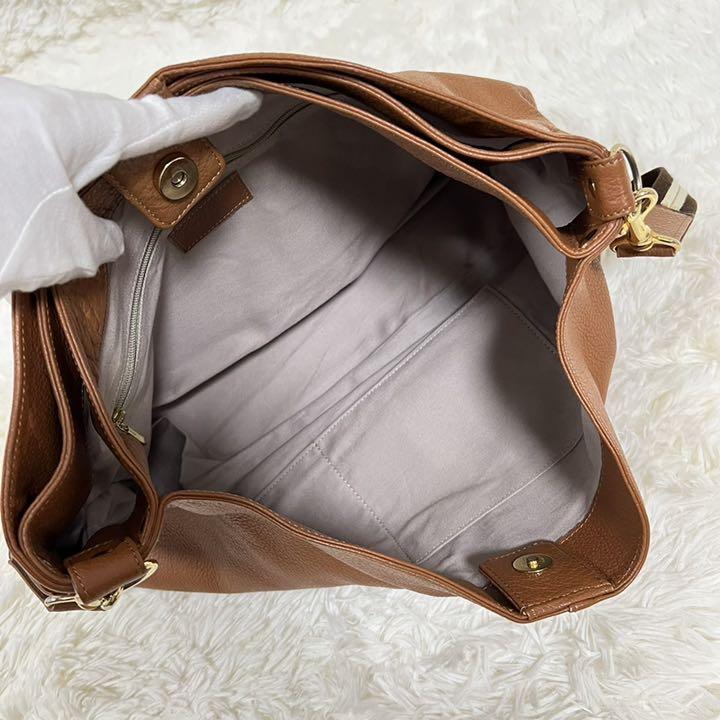 正規店新品 良品♥アタオ A4収納可 レザー ブラウン rJPnC-m98912248934 エルヴィ ショルダーバッグ 2way 即納超特価