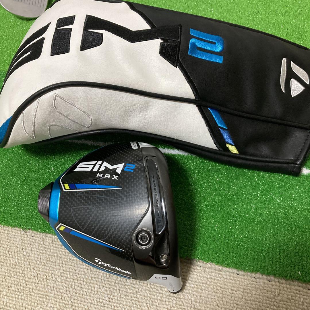 SIM2MAX 9.0°　ドライバーヘッドとヘッドカバー SIM2MAX ドライバー9度ヘッド ヘッドカバー 付き