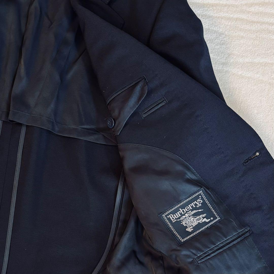 【美品】Burberry's バーバリー ウールジャケット 濃紺 Mサイズ相当