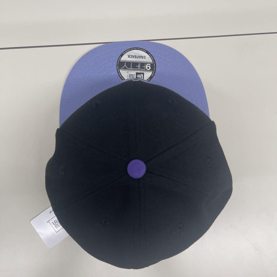 ニューエラ　エンゼルス　キャップ　９ＦＩＦＴＹ　ブラック　パープル