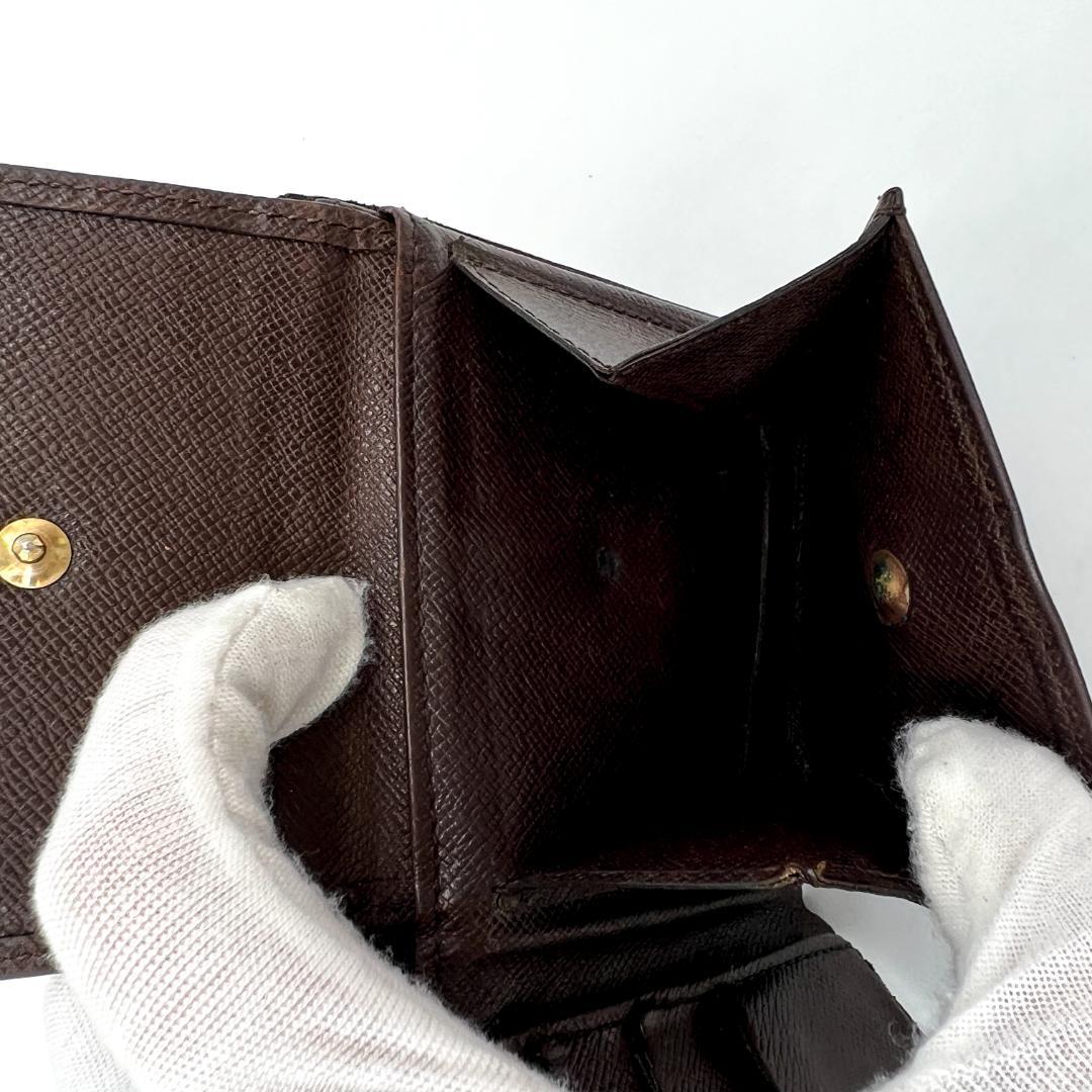美品★ ルイヴィトン 2267ダミエ 二つ折り財布 クリーニング済　人気デザイン