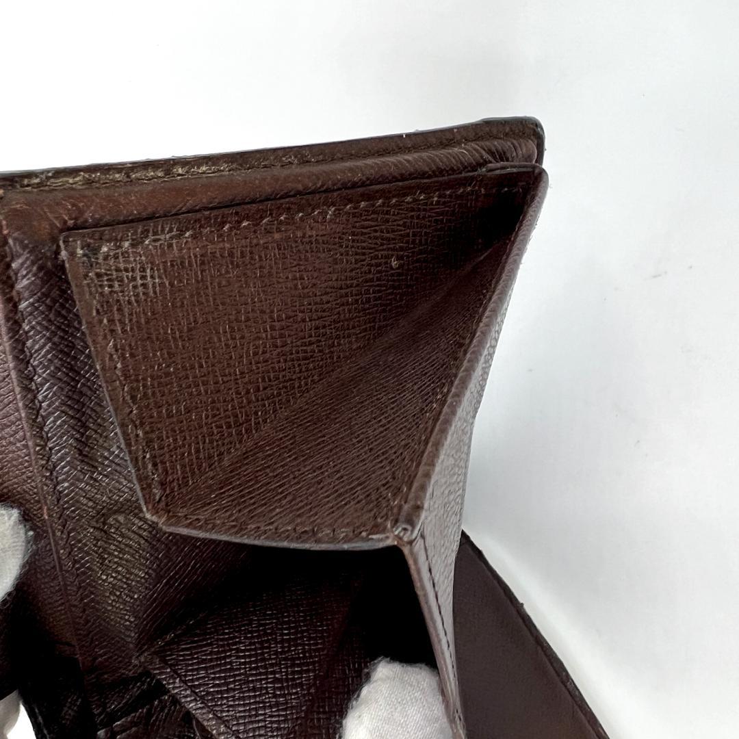 美品★ ルイヴィトン 2267ダミエ 二つ折り財布 クリーニング済　人気デザイン
