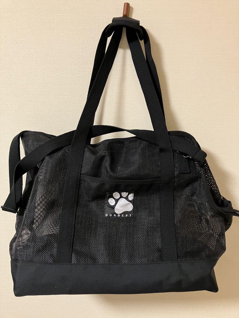 犬用キャリーバッグ メッシュ 黒 MANDARINE BROTHERS 犬 キャリーバッグ トートバッグ メッシュ