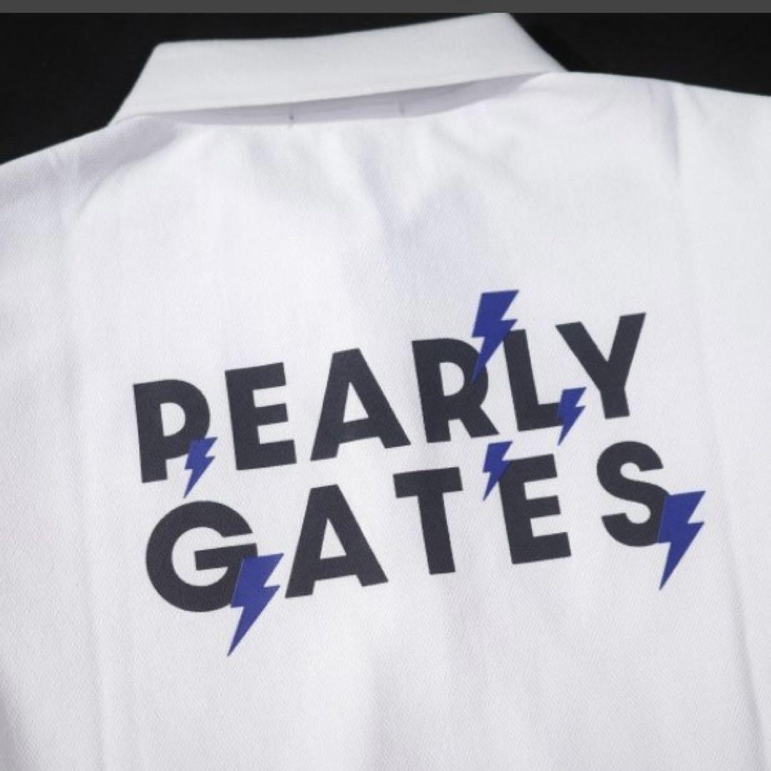 タグ付新品】PEARLYGATES 日本製 半袖ポロシャツ 白 稲妻 0
