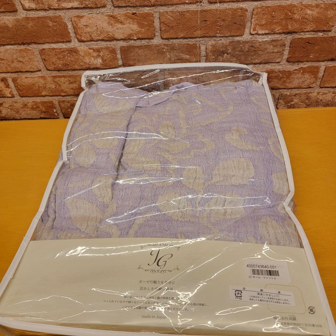 1＜シングル＞ＪＯＧＡＮＧＡＵＺＥ 大阪泉州産 麻混浮かし織り 三重ガーゼケット