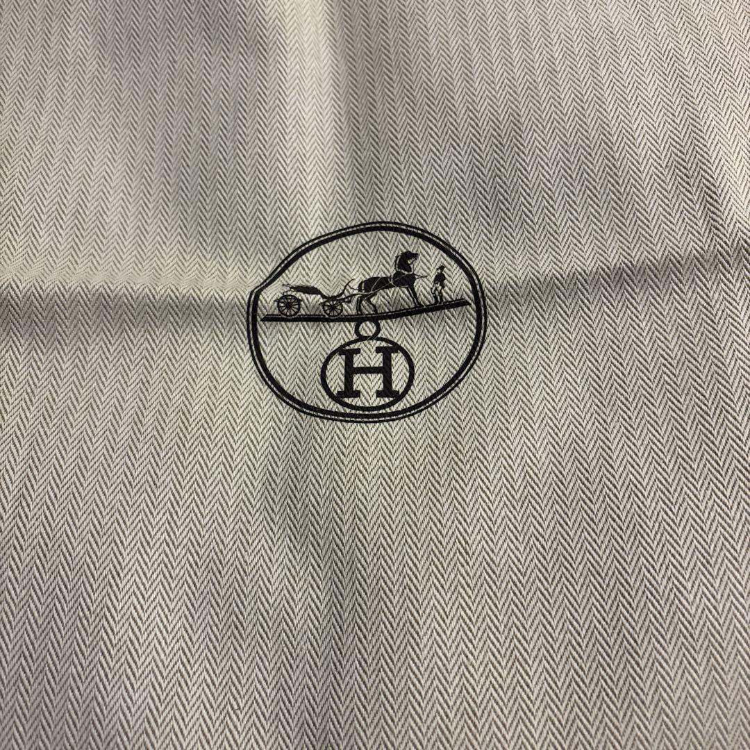 エルメスHERMES 保存袋 大 巾着 ヘリンボーン柄 - バッグ激安