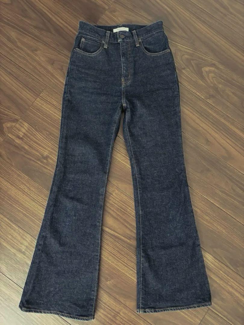 完売品　MOUSSY MVS FLARE フレアデニム 25 ワンウォッシュ moussy - MOUSSY MVS FLARE フレアデニム 26インチ ワン