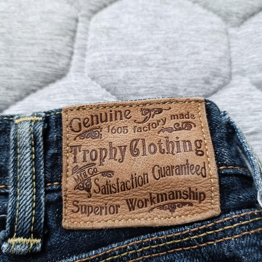 トロフィークロージング 1605 ダブルニー セルビッジ デニム 32 トロフィークロージング 1605 ダブルニー セルビッジ デニム 32