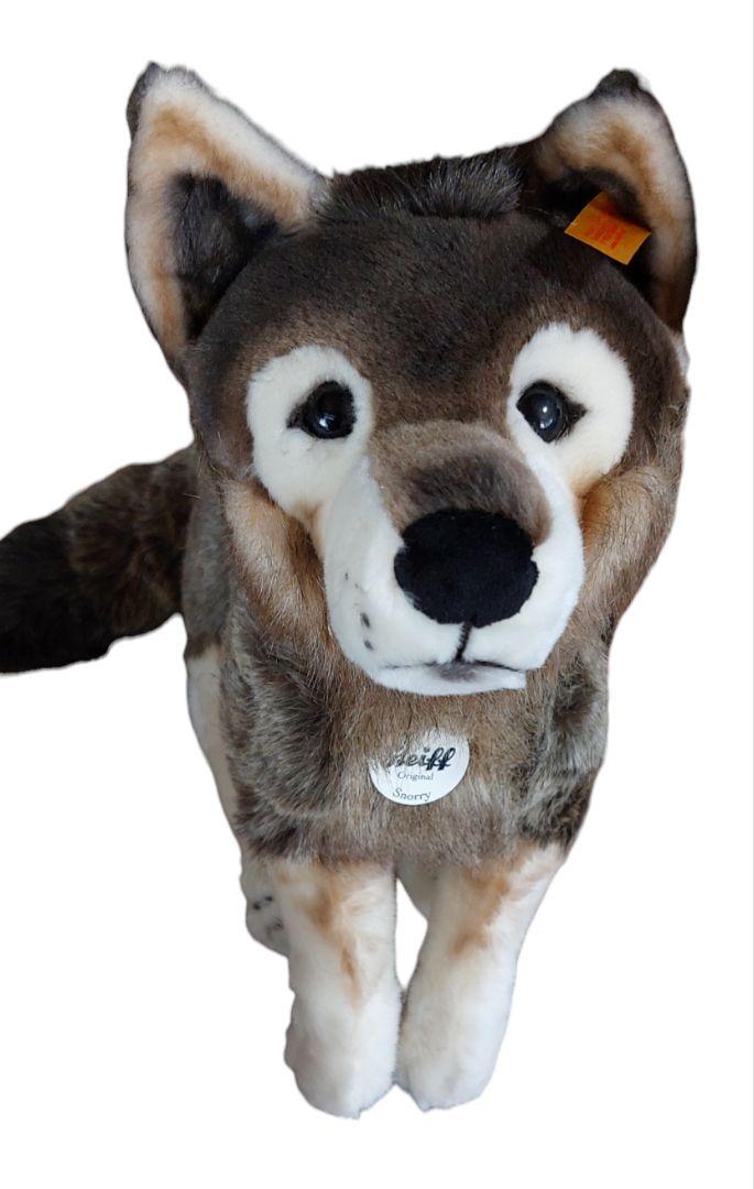 Steiff - 希少 シュタイフ オオカミ ぬいぐるみ 正規品 40cm 狼 横座り ブラウンの通販 by strawberry☆'s shop｜ シュタイフならラクマ