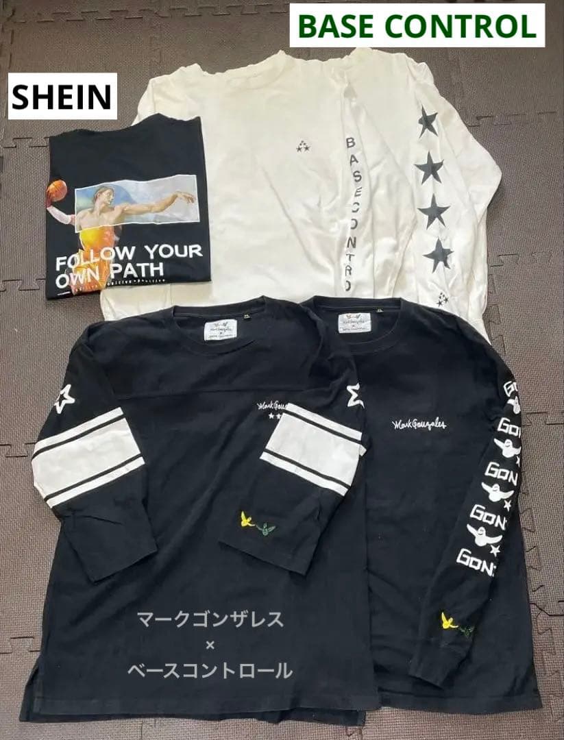 マークゴンザレス × ベースコントロール SHEIN 他 Tシャツ５枚 送料込