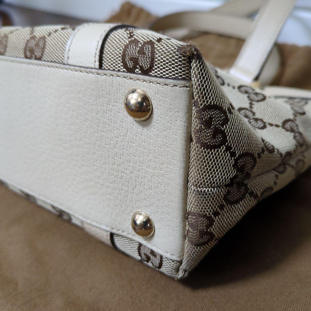 GUCCI GGパターン ハンドバッグ ベージュ 保存袋付き