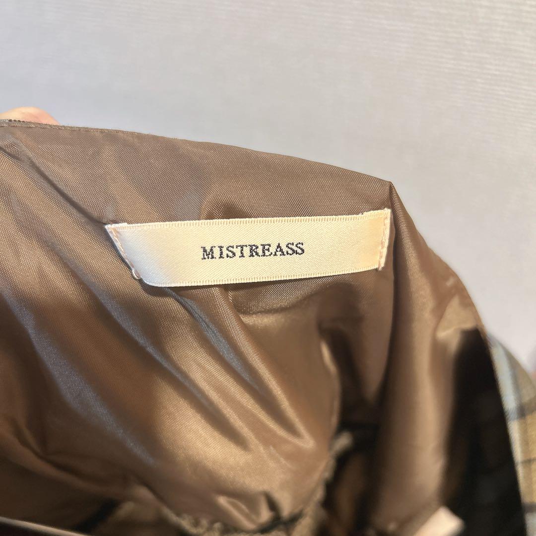 mistreass チェック ロングワンピース