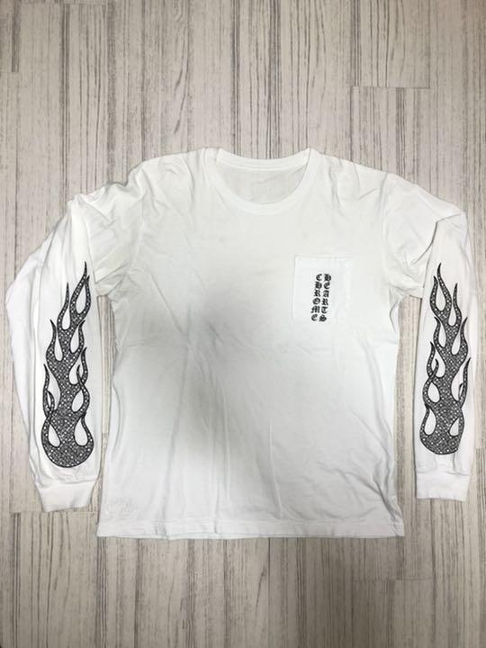 有名な高級ブランド クロムハーツ 国内正規品 ファイヤーパターンロンT