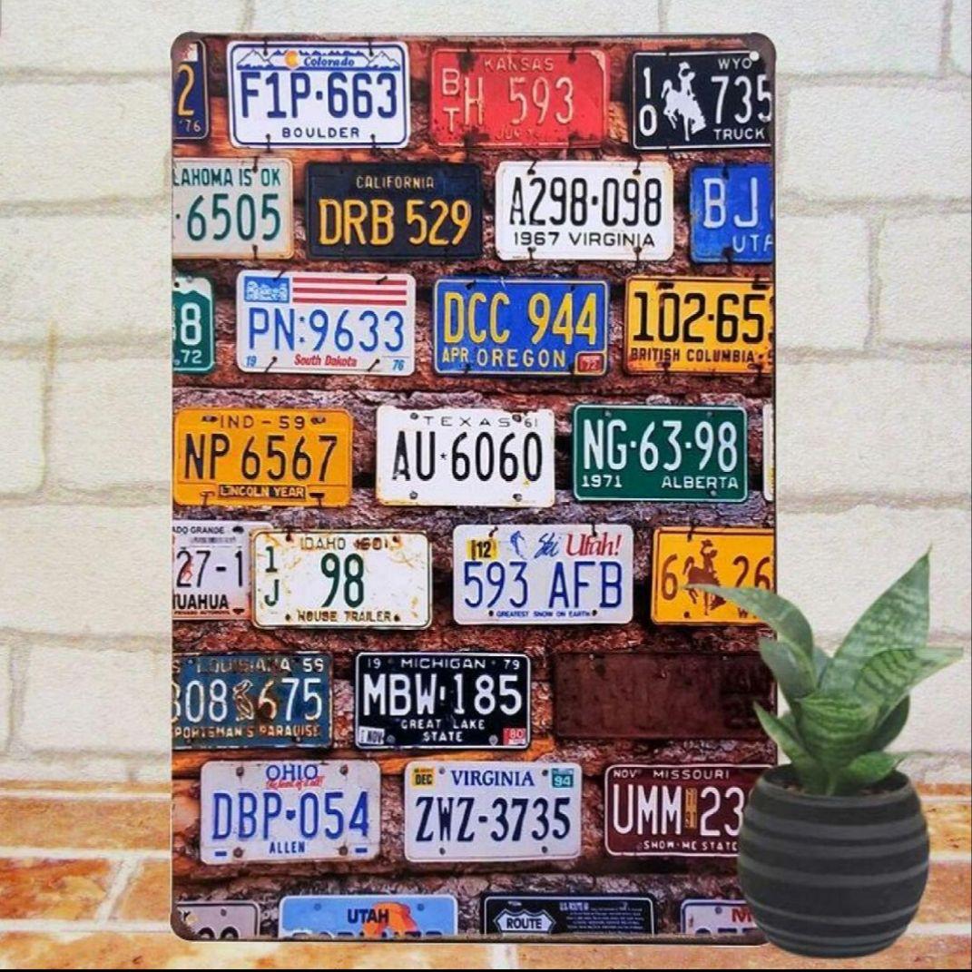 デザイン看板 ナンバープレートv 1000種れんと 自動車 ビンテージ風 ブリキ メルカリ デザイン看板 ナンバープレートv 1000種れんと 自動車 ビンテージ風 ブリキ メルカリ