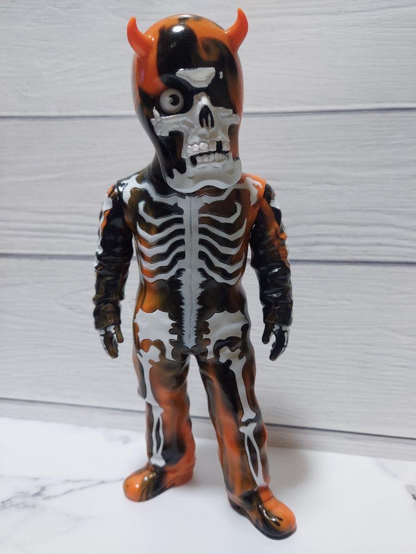MARBLE SKULLMAN 黒 オレンジマーブル