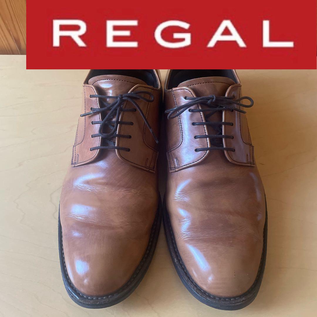 REGAL リーガル プレーントゥ ブラウン 美品 V081 26.5