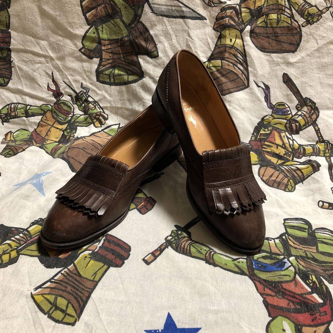 日本製 POLO RALPH LAUREN ローファー 茶色 22.5