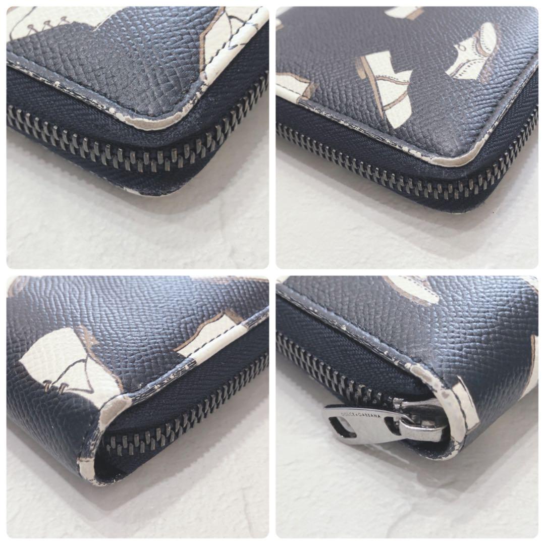 ☆美品☆ DOLCE&GABBANA 長財布 ブラック レザー 靴 レディース