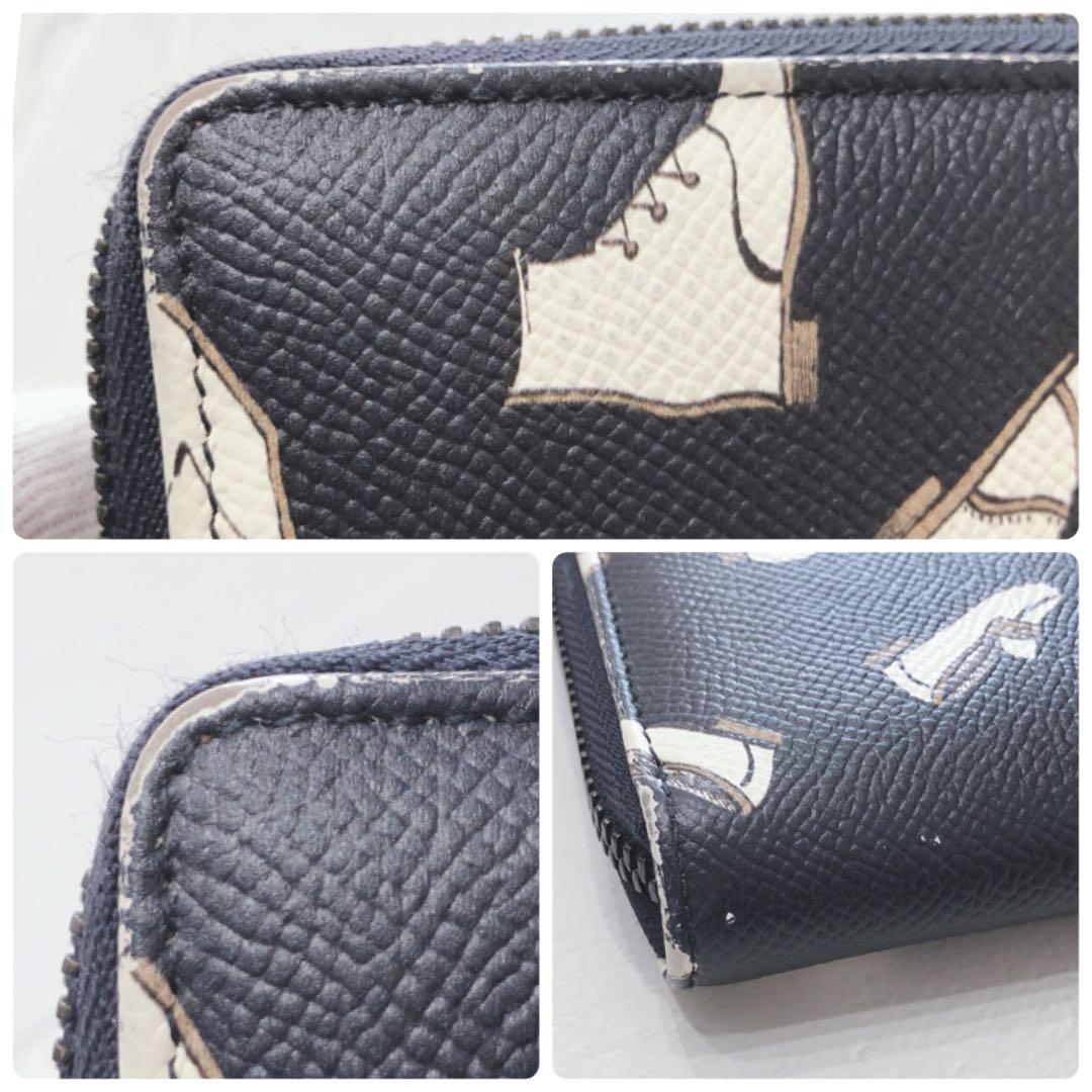 ☆美品☆ DOLCE&GABBANA 長財布 ブラック レザー 靴 レディース
