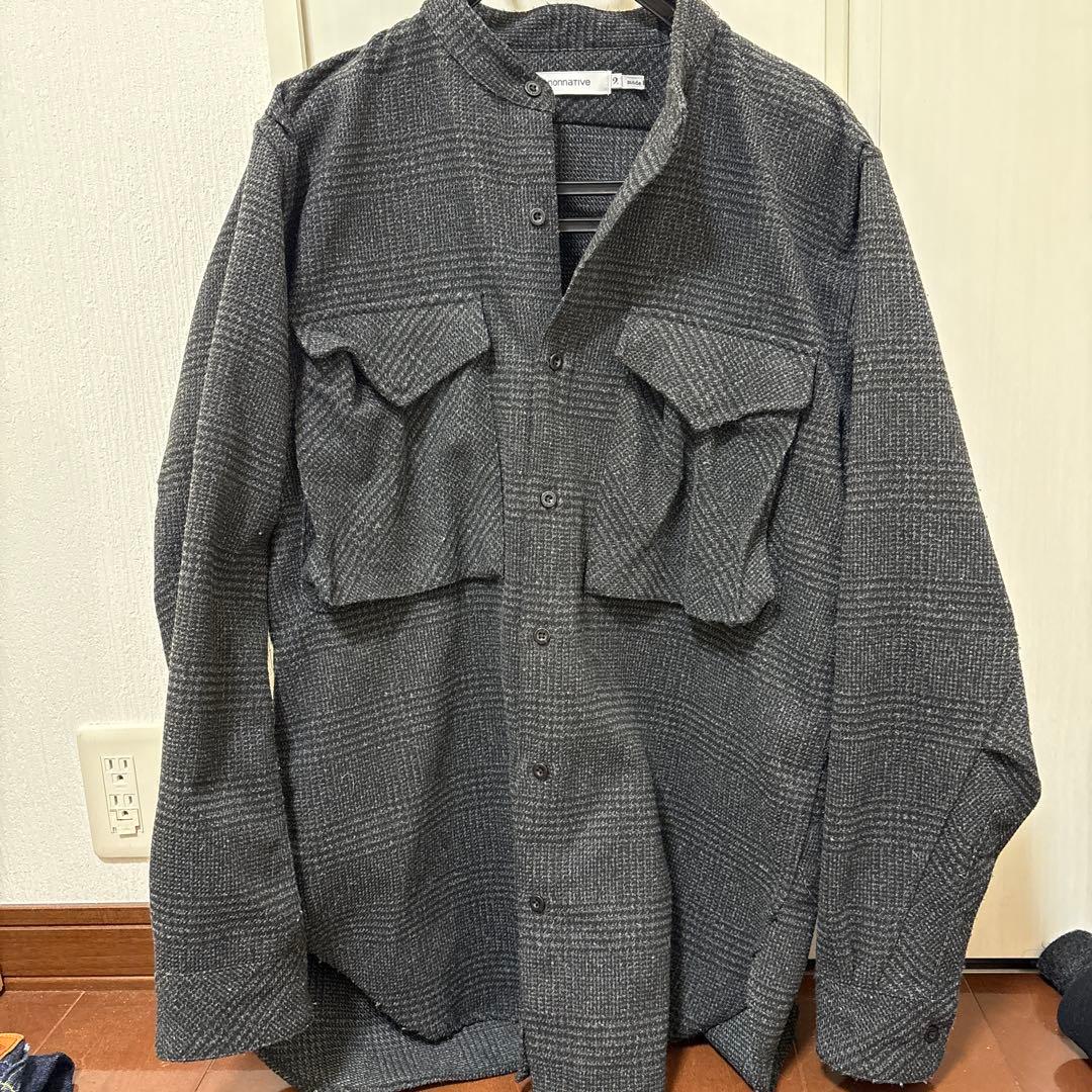 ノンネイティブHUNTER LONG SHIRT POLY TWEED