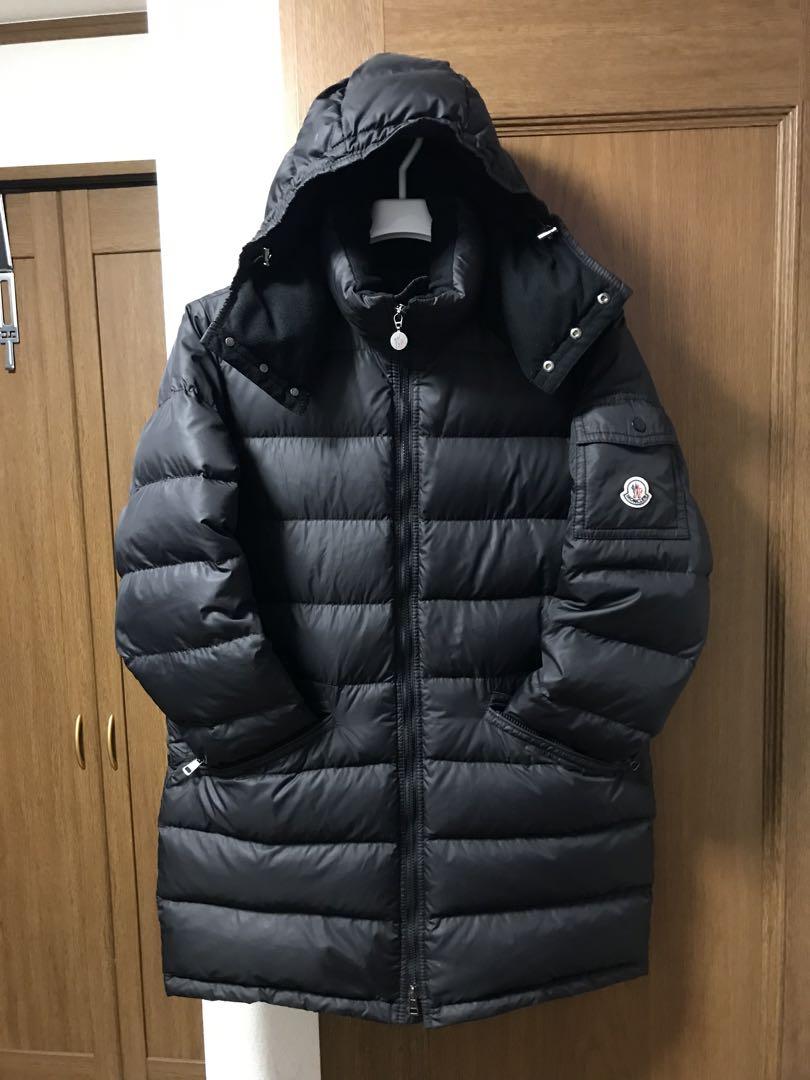 品質は非常に良い 国内正規 MONCLER 2 ダウンジャケット コート ミドル 黒XL 本物 L ジャケット・アウター