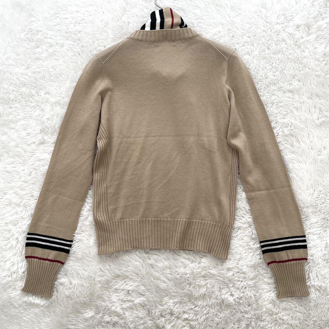 良品✨BURBERRY LONDON ニット タイ ノバボーダー ホースロゴ 2