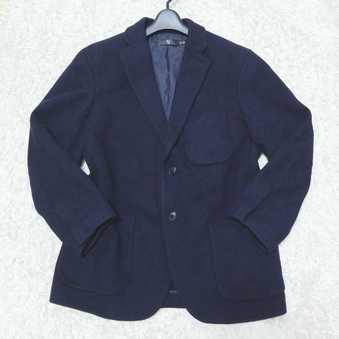 高評価レビュー 美品☆ユニクロ プラスジェイ 肉厚テー メンズ 高級ウール使用 ジャケット・アウター
