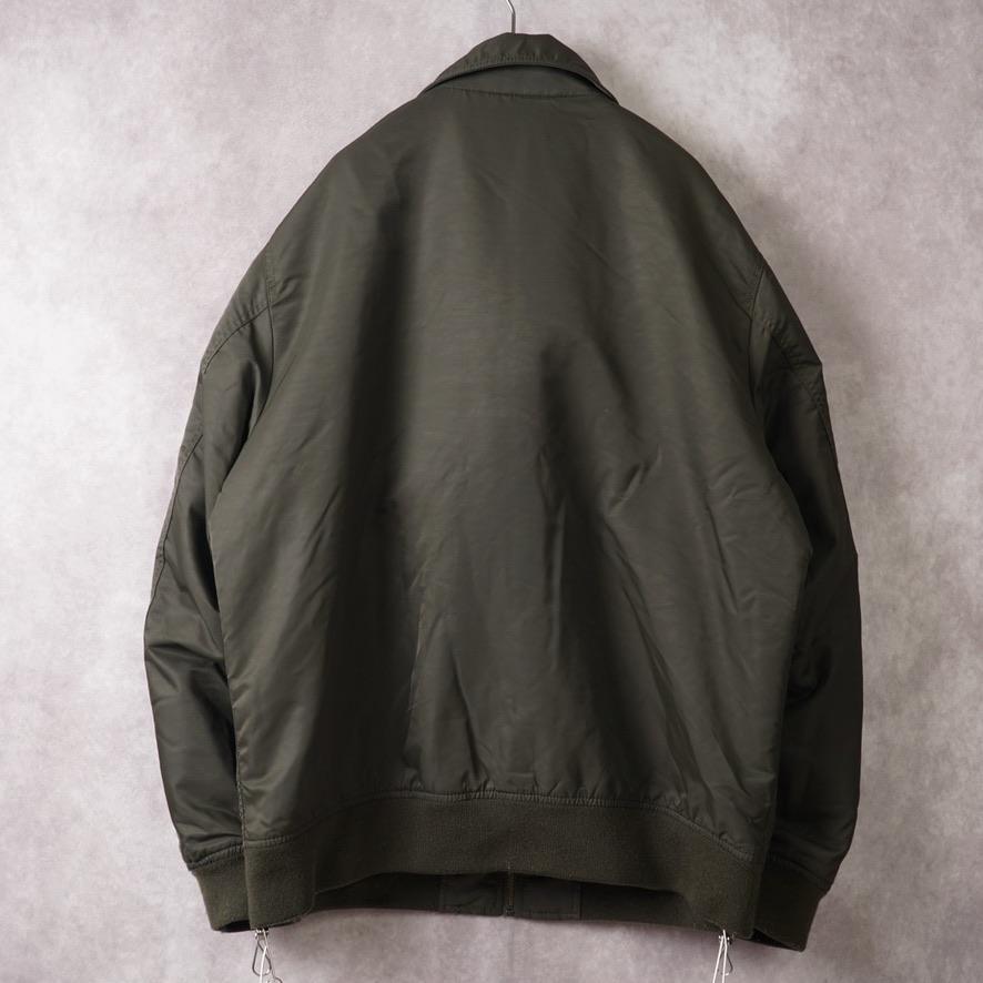 UNIQLO 襟付MA-1ブルゾン フライトジャケット カーキ XLサイズ