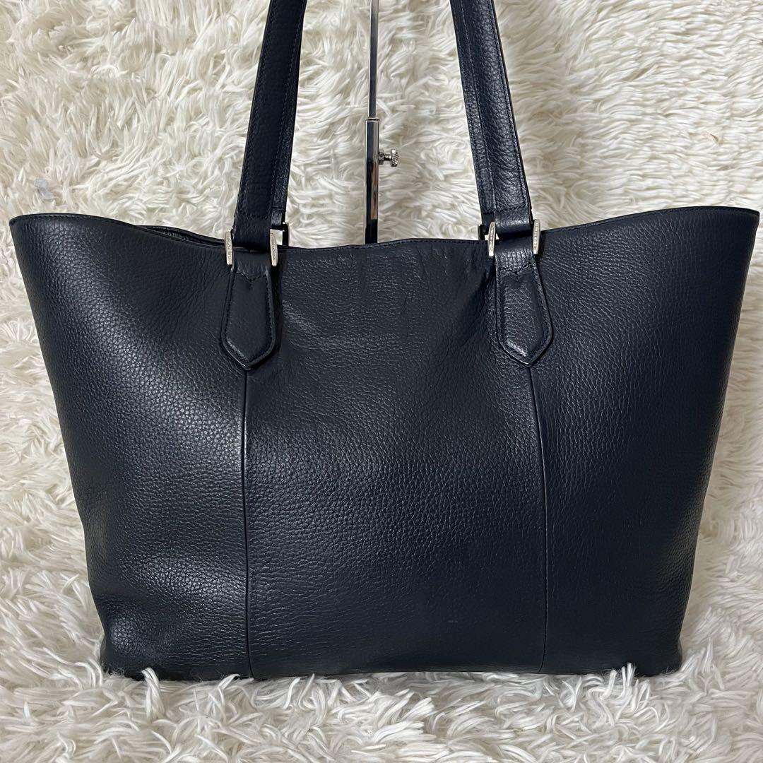 殿堂 美品✨ペッレモルビダ レザー トートバッグ コローレ 紺 ネイビー