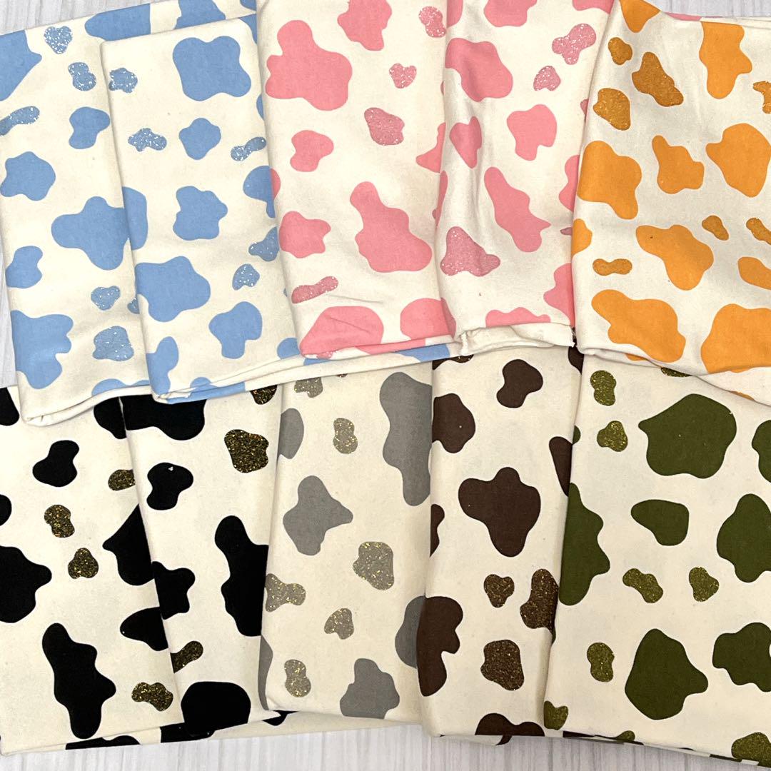 fuwacca 牛柄　moomoo うし　ミニ裏毛ニット7色セット