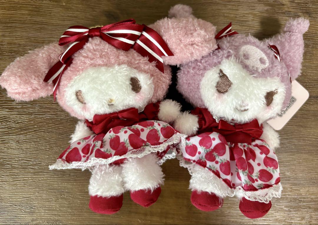 メゾンドフルール サンリオ いちご新聞 チャーム マイメロディ クロミ ぬい新品、♥