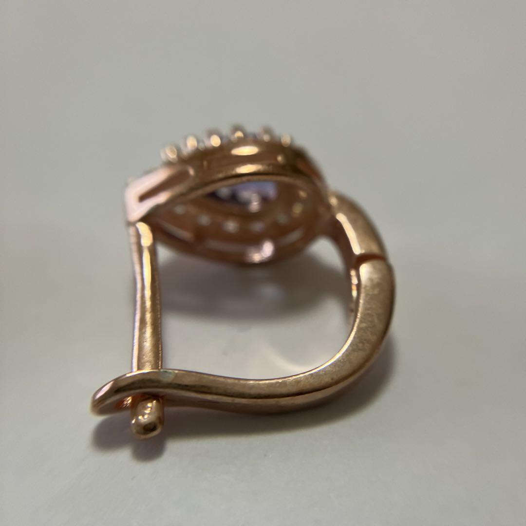 タンザナイト　超IF等級　ピアス