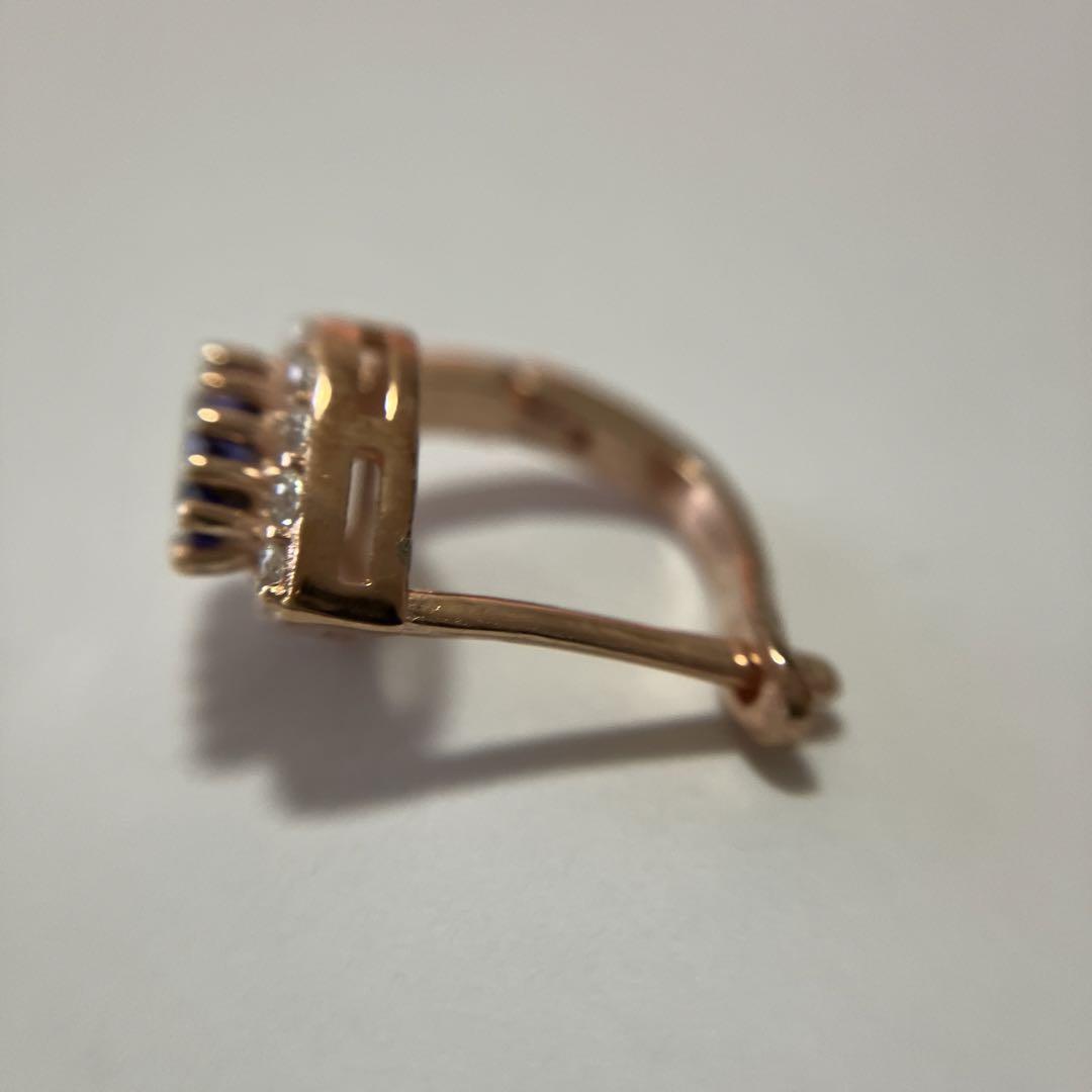 タンザナイト　超IF等級　ピアス