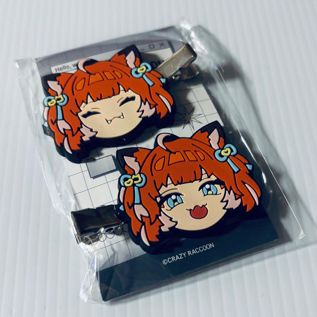 CrazyRaccoon CR 赤見かるび ヘアクリップ 前髪クリップ - メルカリ