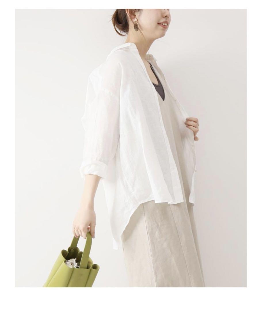 Spick & Span リネンビックシャツ ホワイト - トップス人気 商品