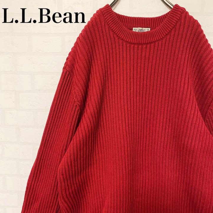 L.L.bean ロールネックコットンニット XLL.L.bean ロールネック ...
