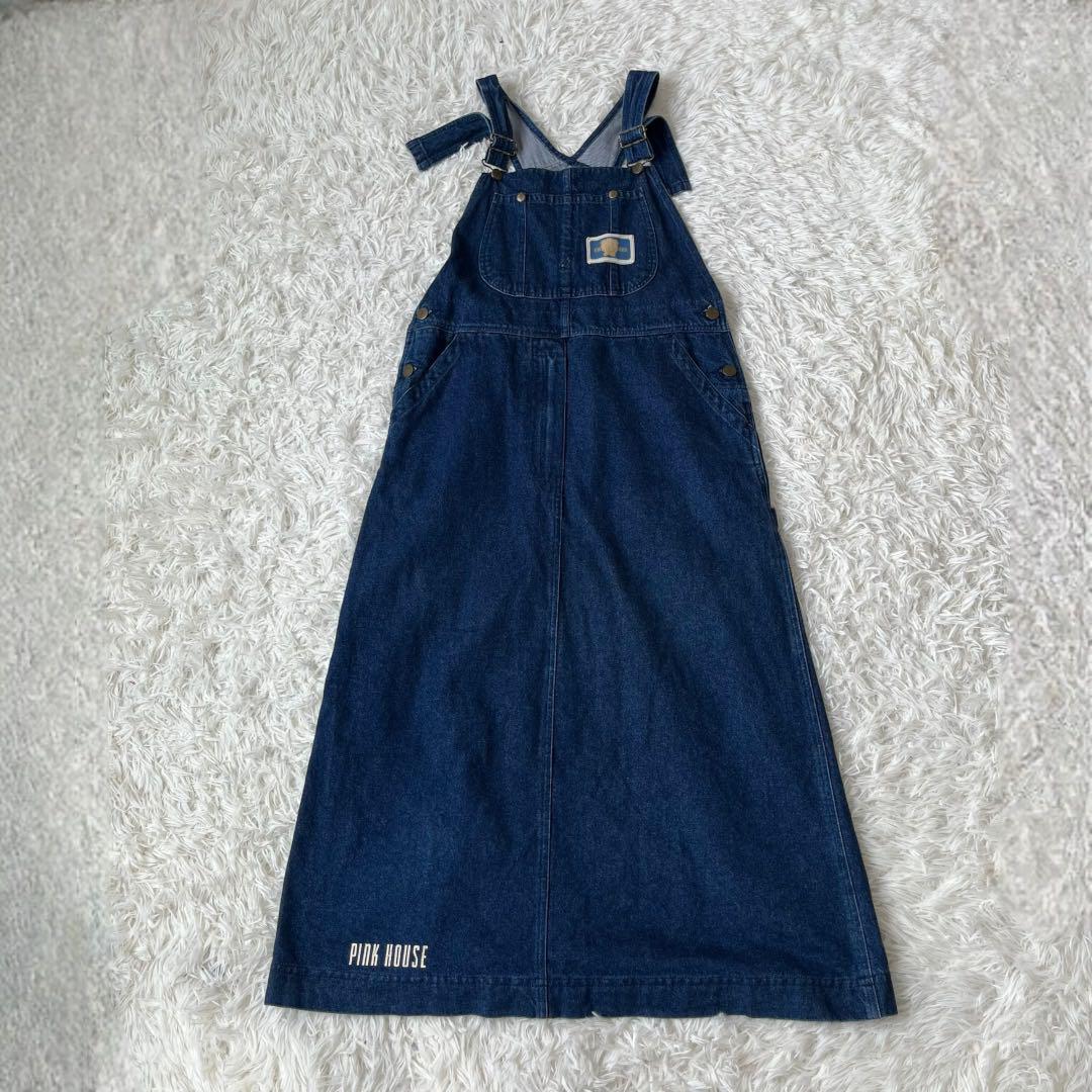 ピンクハウス　　デニム　ジャンパースカート　PINKHOUSE セール】 デニムジャンパースカート （ロング・マキシ丈