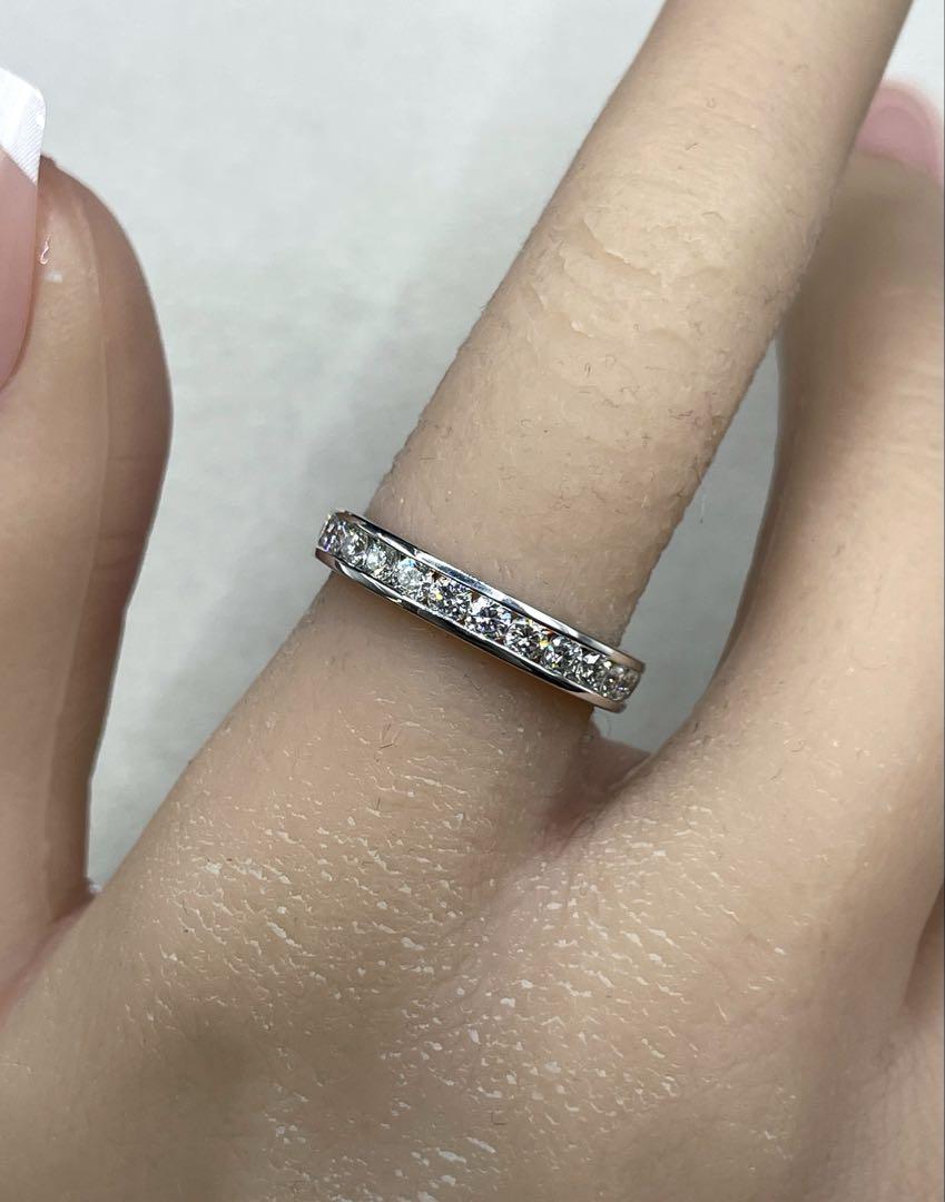 最終交渉可JE14★高級 ダイヤモンド0.71ct pt950 エタニティリング