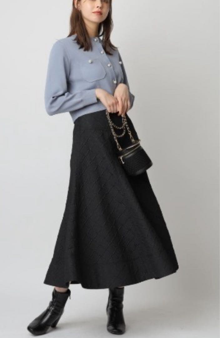 新品 リランドチュール パール釦ジャケットカーデアンサンブル 新品 リランドチュール パール釦ジャケットカーデアンサンブル