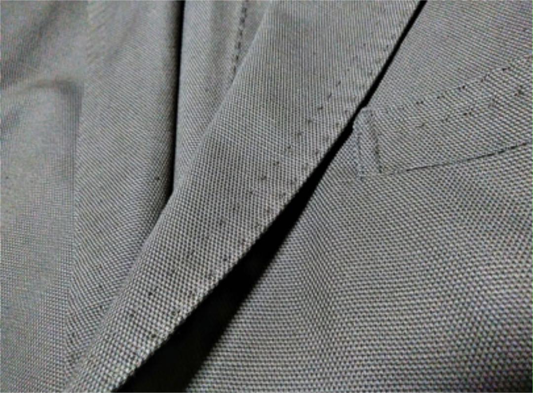 新品タグ付 HILTON xSartoria ring ジャケット 麻混 濃紺L 新品 美シルエット ヒルトン×リングヂャケット 太めの L 麻混