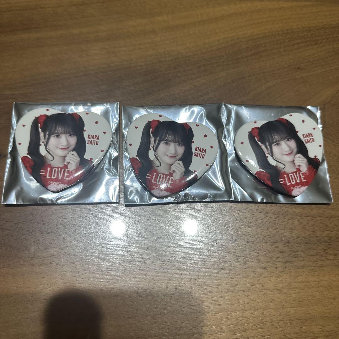 イコラブ 齋藤樹愛羅 とくべちゅ 缶バッジ - メルカリ