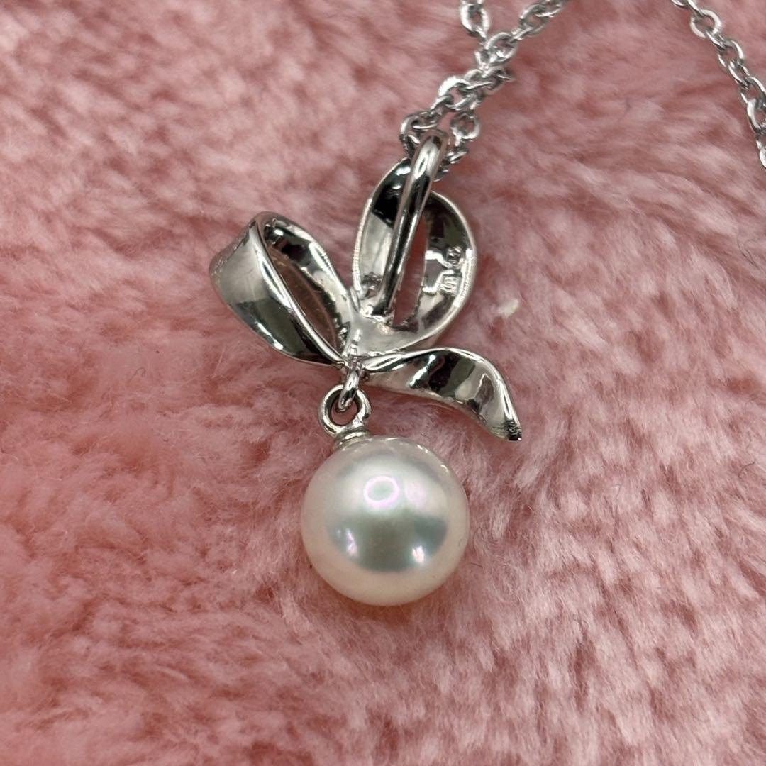 MIKIMOTO☆リボンパールネックレス - アクセサリー快適
