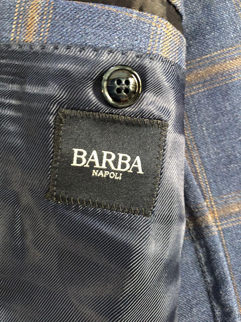 美品/春夏】BARBAバルバウィンドウペーンジャケット50 メンズ