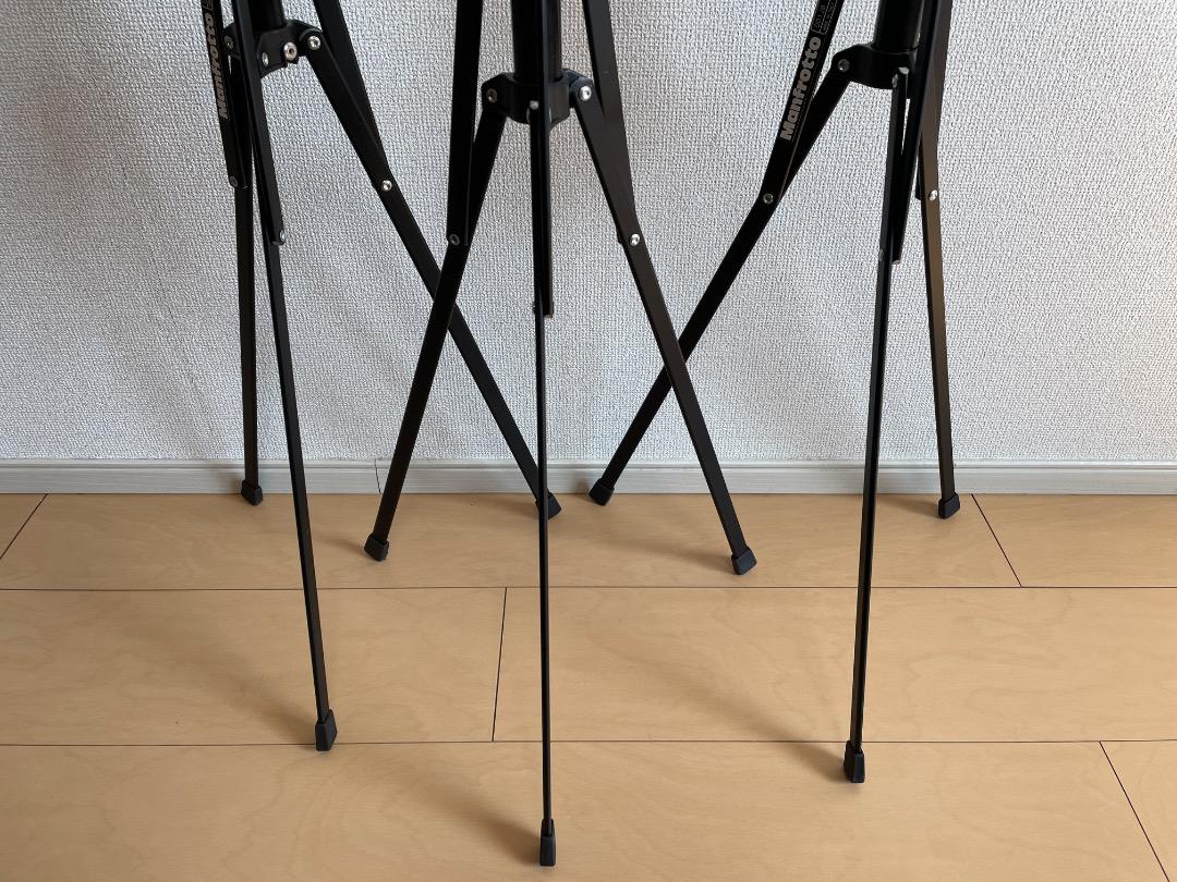 中古】マンフロット 001JB 3台セット スタンド manfrotto 三脚