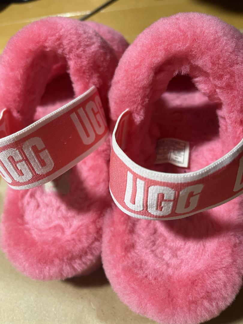 UGG ファーサンダル　ピンク　23cm 厚底