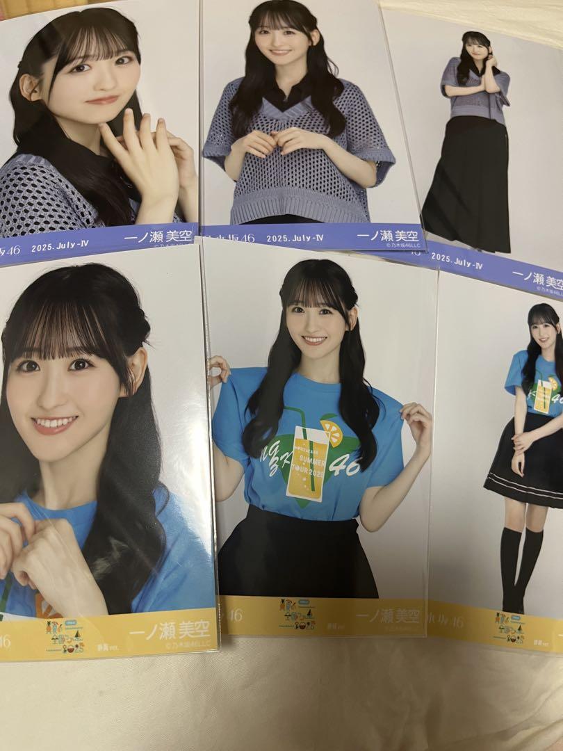 乃木坂46 一ノ瀬美空 6種 メッシュニット Tシャツ 静岡公演 生写真 乃木坂46 一ノ瀬美空 生写真 メッシュニット 静岡ライブTシャツ