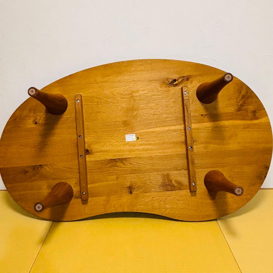 飛騨産業 HIDA 森のことば センターテーブル 豆形 無垢オーク 虎斑 飛騨産業 HIDA 森のことば センターテーブル 豆形 無垢オーク 虎斑