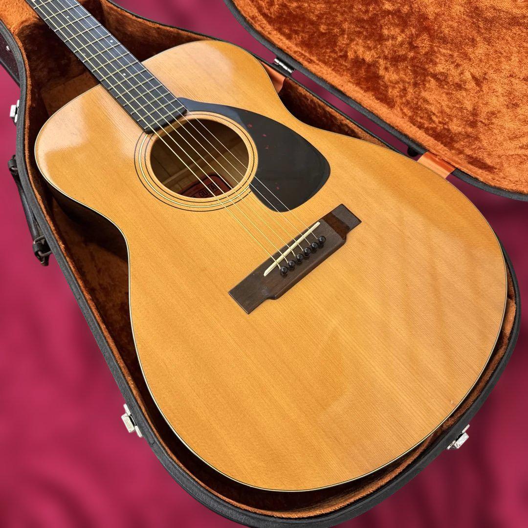 新品弦交換済み 貴重 ハードケース付属 YAMAHA FG-110 赤ラベル