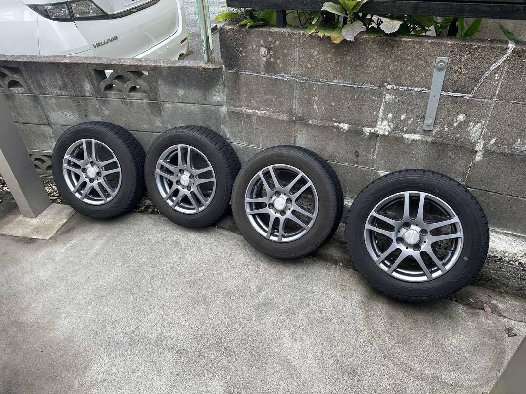 カローラ　社外　アルミ　14インチ スタッドレス付き（ノーストレックN3）